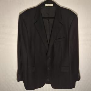 John W. Nordstrom 46L Blazer Loro Piana 100% Cashmere Black Sport Coat Jacket